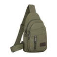 thumbnail image 2 of Bolso bandolera de lona para hombre, de gran capacidad y correa ajustable, ideal para senderismo y viajes, actividades al aire libre y uso diario.,Vsgery, 2 of 8
