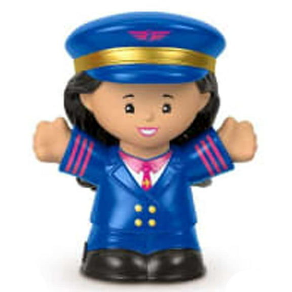 Replacement Part for Fisher-Price Little People Playset - Replacement Female Airline Pilot Figure ~ Inspired by Barbie You Can Be Anything