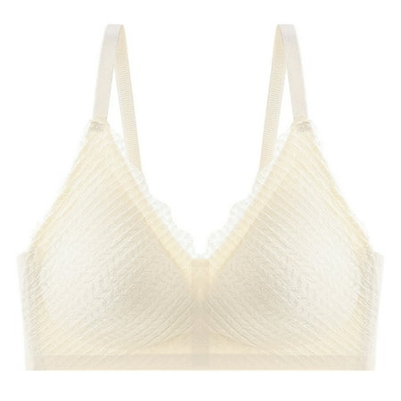 amkenre Sports Bra Women Lace High Support Seamless Full Coverage No Steel Rings Thin Bralettes Plain Supersoft Breathable Underwear Sleepwear Everyday Bra Sale