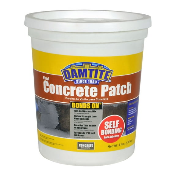Damtite Bonds-On Vinyl Concrete Patch, 3 lb.