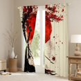 thumbnail image 3 of Castle Fairy Japanese Samurai Black Out Curtains for Kids Teens Adults,Black Red Maple Leaves Curtains Pack of 2 (42x63 Each),Exotic Style Bedroom Curtains,Luxury Bedroom Decor, 3 of 6
