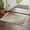 Beige, variant on Beige Ombre Kitchen Runner Rug 2'x4', Modern Geometric Abstract Aesthetic Cream Washable Rug with Tassels, Non Slip Woven Cotton Bathroom Rugs Hallway Carpet for Foyer Bedroom Entry Back Door Decor