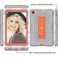 thumbnail image 3 of MUMU HDS Étui de Protection Robuste à 3 Couches Antichoc avec Support Intégré pour Samsung Galaxy Tab A 8.4, 3 of 5
