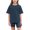 Navy, variant on Little Kids Baby Girls Clothes 2 Pieces Tracksuit Set Oversized Short Sleeve Cotton T-Shirt Leggings Shorts Sports Suit