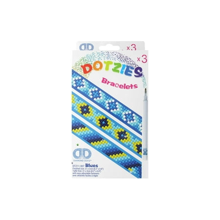 UPC: 4897073245683 | Diamond Dotz DOTZIES Diamond Art Bracelet Kit 1 X9 -Assorted Blues 3/Pkg