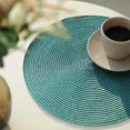 thumbnail image 4 of Round Braided Placemats Set of 6 Place Mats for Dining Tables Woven Washable Non-Slip Table mats Small 13 inch, 4 of 6