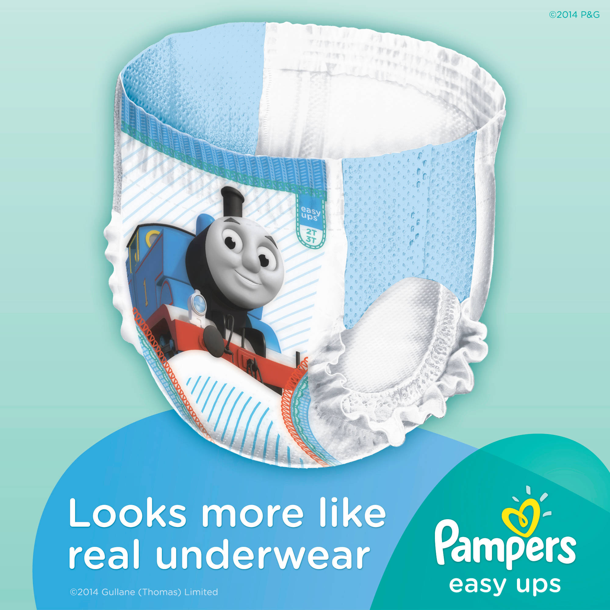 Pampers Easy Ups Boys Training Pants, Size 3T-4T, 23 Pants