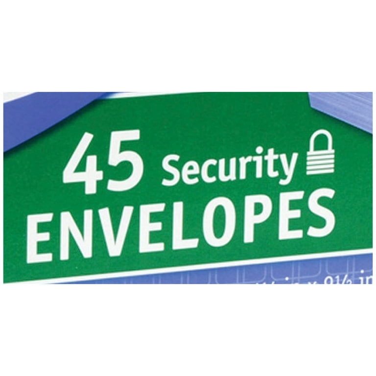Mead #10 Security Envelopes - 4 1/8 X 9 1/2 Inches, 40 Count Box