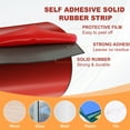 thumbnail image 3 of Uxcell Neoprene Rubber Strips 5" Wide x 1/16" Thick x 5' Long, Self Adhesive Rubber Sheet, 3 of 6