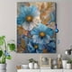 thumbnail image 4 of QISVANSET Blue Floral Opulent Canvas Wall Art 15.75x11.81 Inches, 4 of 5