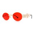 thumbnail image 2 of Dragon Emblem Arm Metal Oval OG Sunglasses Gold Red, 2 of 4