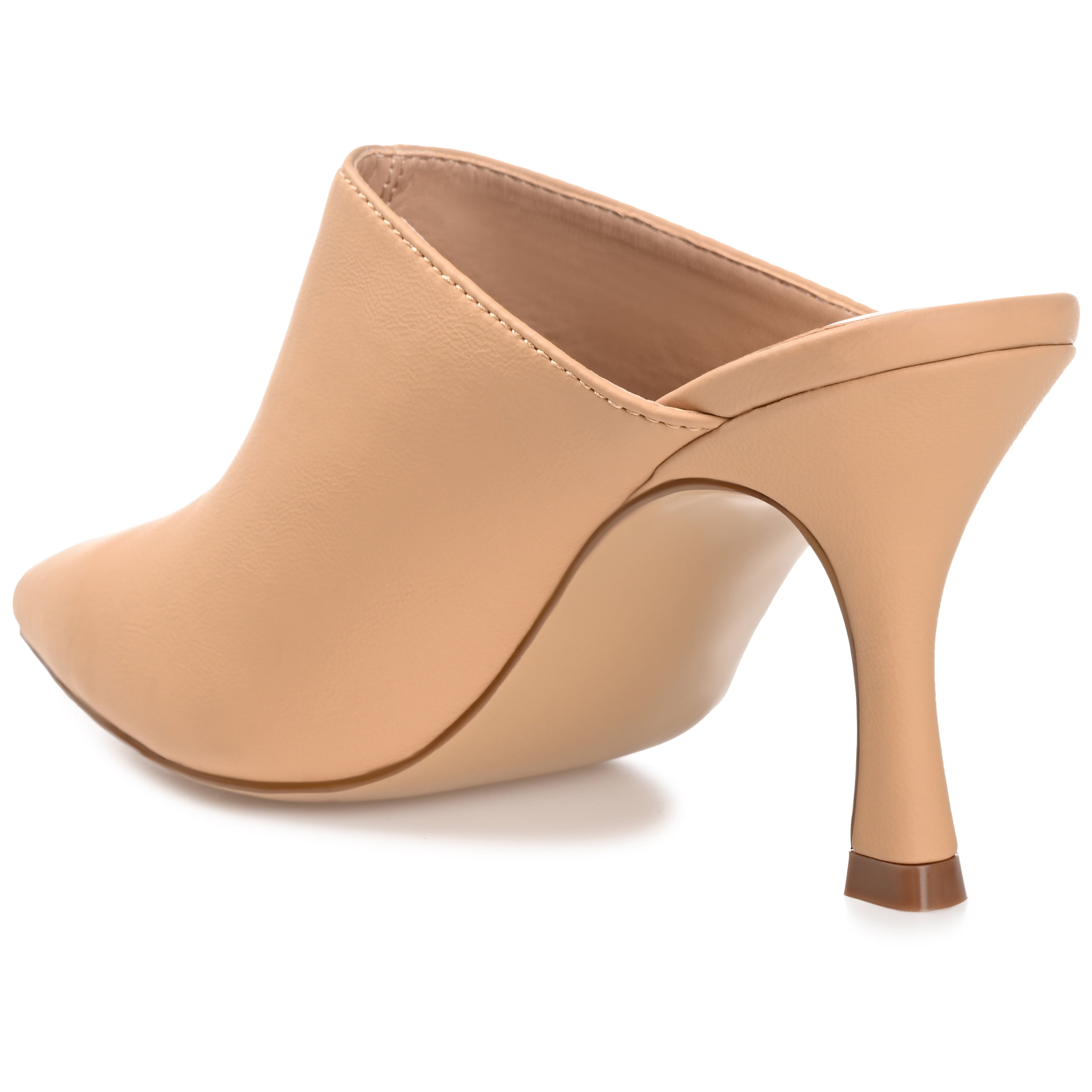 Journee Womens Shiyza Mules High Stiletto Pointed Toe Pumps