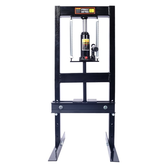 6 Ton Hydraulic Shop Press - H-Frame, Adjustable Floor Press with Plates - 6T Heavy Duty Press for Garage & Automotive