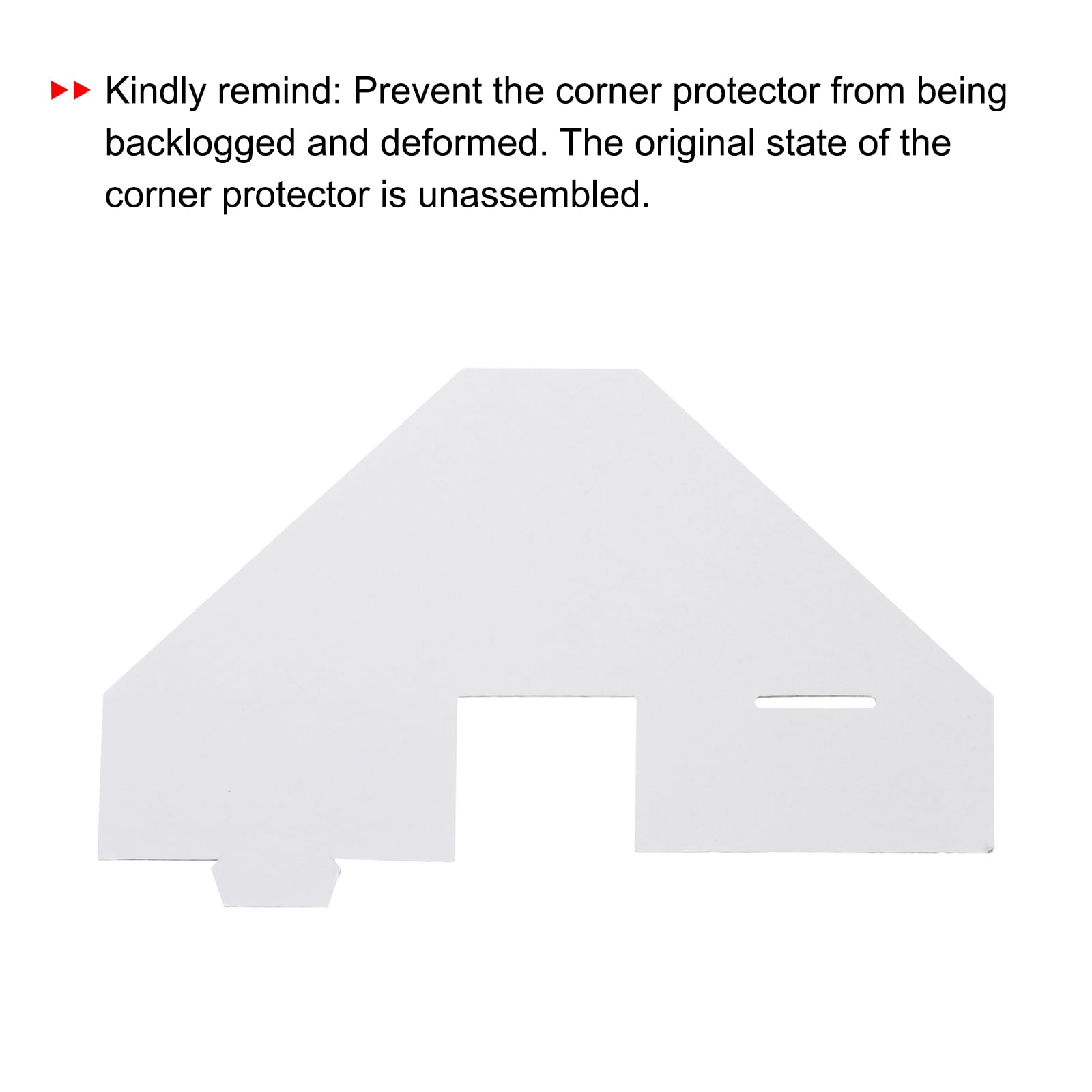 Uxcell Adjustable Cardboard Corner Protector, Cardboard Edges Protector 10x10x4cm for Packing, Shipping Pack of 60 White