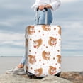 thumbnail image 7 of Disketp Squirrel Giving A Gift Elastic Travel Luggage Cover Travel Suitcase Protective Cover For Trunk Case Apply To 18''-32'' Suitcase Cover-Small, 7 of 7