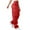 Red #034, variant on Cargo Pants for Women High Waisted Hiking Pants Baggy Stretchy Wide Leg Y2K Streetwear with Pockets Navy 2XL