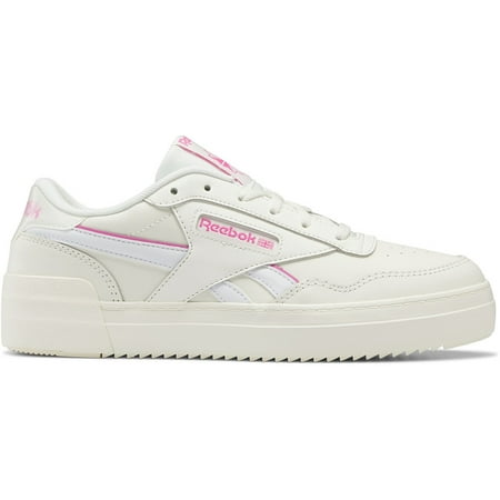 Womens Reebok REEBOK CLUB MEMT BOLD 2 Shoe Size: 8 Chalk - Footware White - Atomic Pink Fashion Sneakers