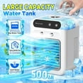 thumbnail image 5 of Portable 3 in 1 Air Cooler 500mL Tank Quiet Operation Fast Cooling Anywhere, 5 of 10