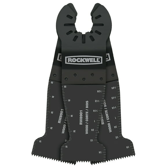 Rockwell Sonicrafter 1-3/8" Wood End Cut Blade, 3-Pack
