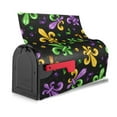 thumbnail image 4 of Haiem Mardi Gras Carnival4 Mailbox Covers Magnetic ,Mailbox Wraps Post Letter Box Cover for Holiday Garden Yard Decor-21x18 in, 4 of 9