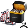 thumbnail image 1 of Pilas AA de litio recargables EGRPROMAX 3600 mWh x12 con cargador, 1 of 9