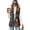 Autumn Camo Leaf Print, variant on Chririnla Autumn Camo Leaf Print, Button Down Slim Fit Women's Sleeveless Waistcoat Vest Woven Fabric Women's Sleeveless Suit Vest for Work Spring