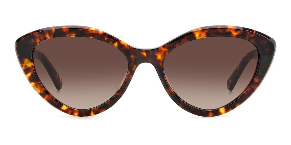Kate Spade JUNI/G/S 0086HA 55mm Cat Eye Sunglasses Women's Havana