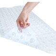 thumbnail image 1 of Alfombrilla de ducha para bañera de 40 x 16 pulgadas, antideslizante y extra grande, alfombrilla para bañera con ventosas, alfombrillas de baño lavables a máquina con orificios de, 1 of 5