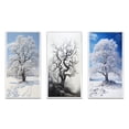 thumbnail image 2 of Designart "White Tree Winters beauty" Landscape Trees Framed Wall Art Set Of 3 - White Trees Frame Gallery Set For Office Decor, 2 of 6