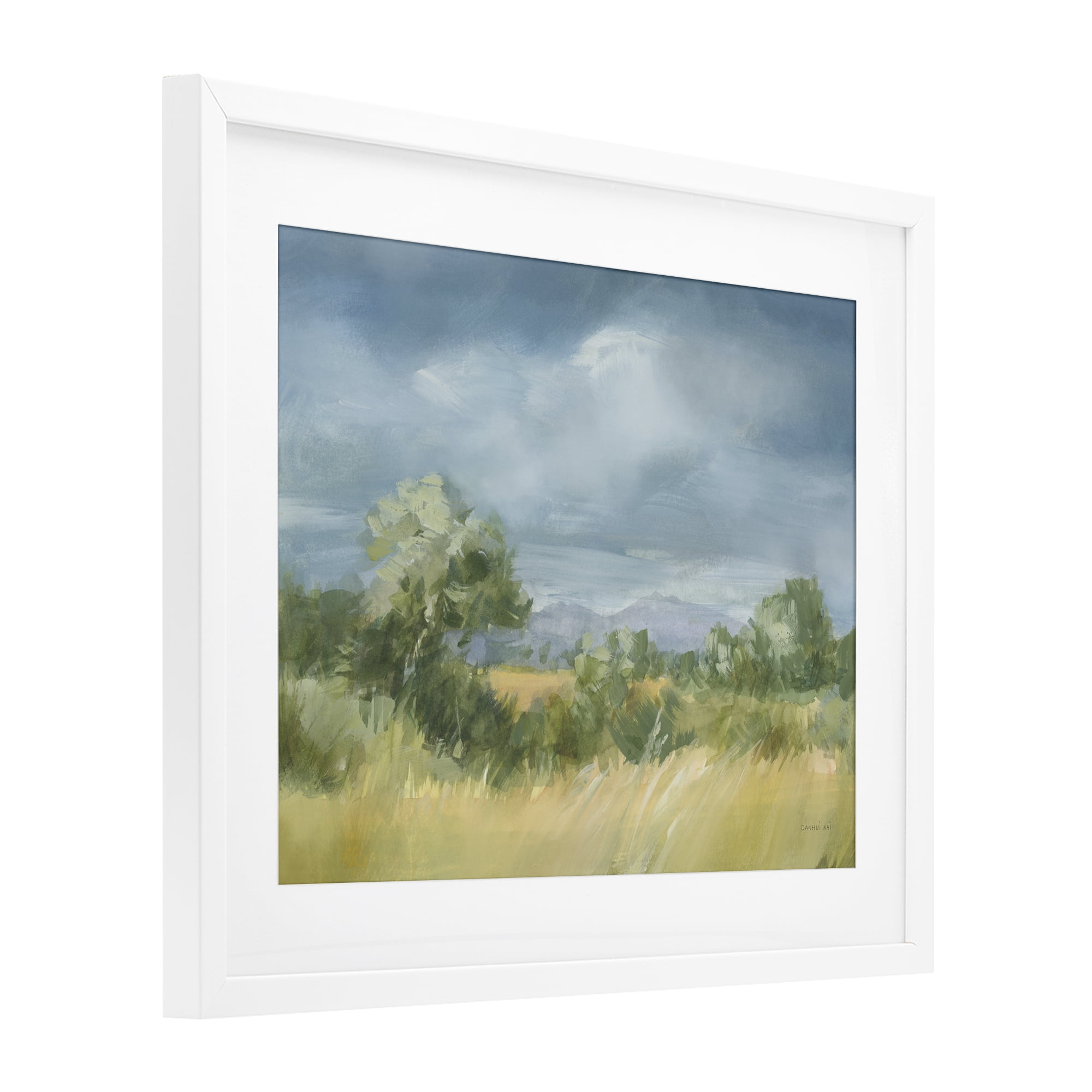 Stupell Industries Whispering Winds Countryside White Framed Print Under Glass, design by Danhui Nai