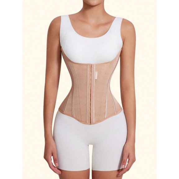 Faja Moldeadora Mujer Champán Soporte Lumbar Acero Control Abdominal