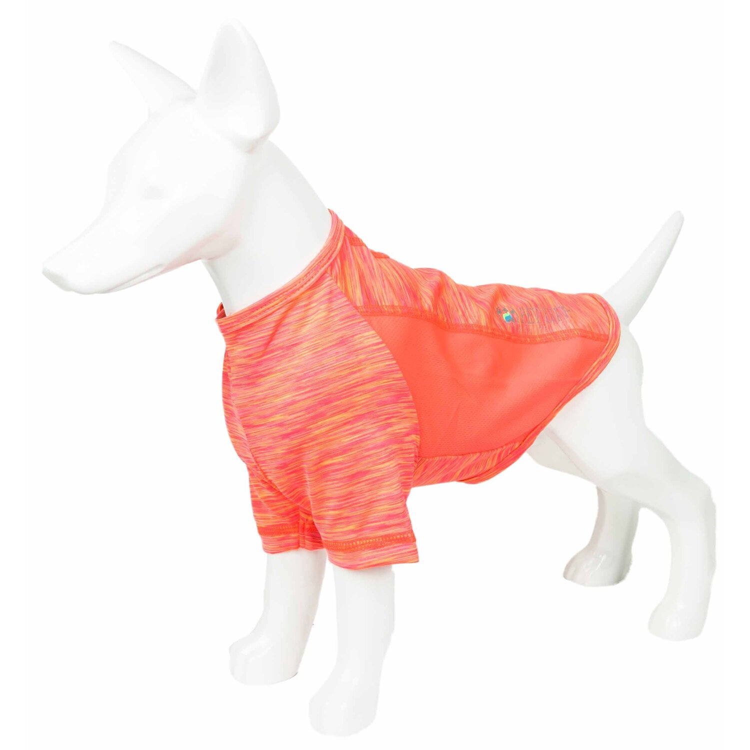 Pet Life ® Active 'Warf Speed' Heathered Ultra-Stretch Yoga Fitness Dog T-Shirt