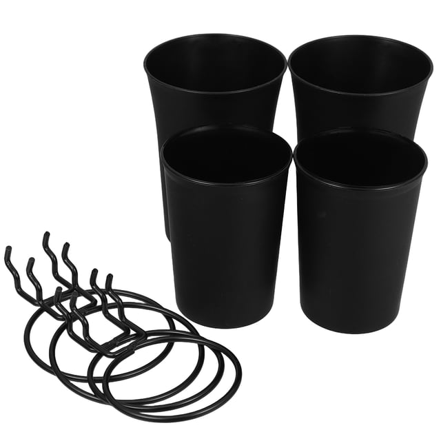 BESTYASH 4Ud Accesorios Organizadores De Pared Para Panel De En Negro Multifuncional