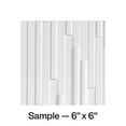 thumbnail image 1 of FASÄDE Skyline Decorative Vinyl Backsplash Panel in Gloss White (6X6 Inch Sample), 1 of 5