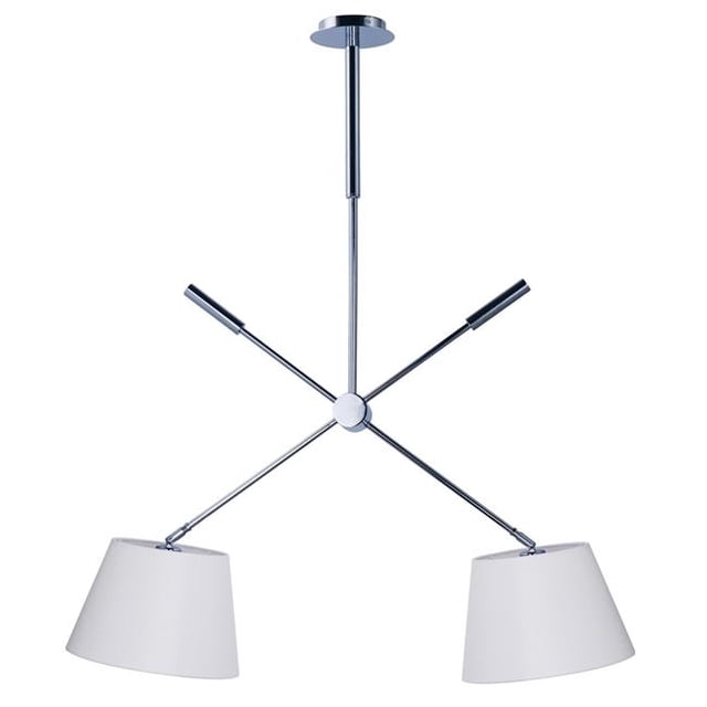 33 in. Hotel LED 2 Light Pendant - Polished Chrome