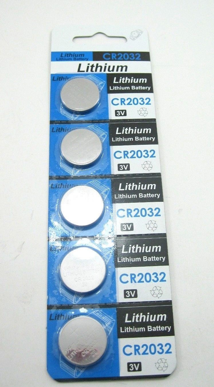 5pcs/pack CR2032 Lithium 3-Volt Button Cell Battery - Walmart.com - Walmart.com