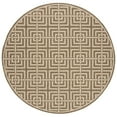 thumbnail image 4 of SAFAVIEH Beach House Bethanie Geometric Indoor/Outdoor Area Rug, Beige/Cream, 6'7" x 6'7" Square, 4 of 10