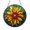 Acrylic 3.5 Inch, variant on Sunburst Flower Glass Suncatcher – Colorful Stained Glass Style Window Decor