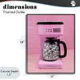 thumbnail image 4 of Stupell Industries Eclectic Disco Coffee Over Pink Black Framed Giclee Art, 11 x 14, by LISH Creative, 4 of 8
