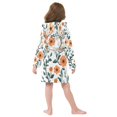 thumbnail image 7 of FORMRS Niños Bathrobe Unisex Hooded Robe Soft Plush Pajamas Sleepwear, Size 7-9T, Flowers Pattern, 7 of 7