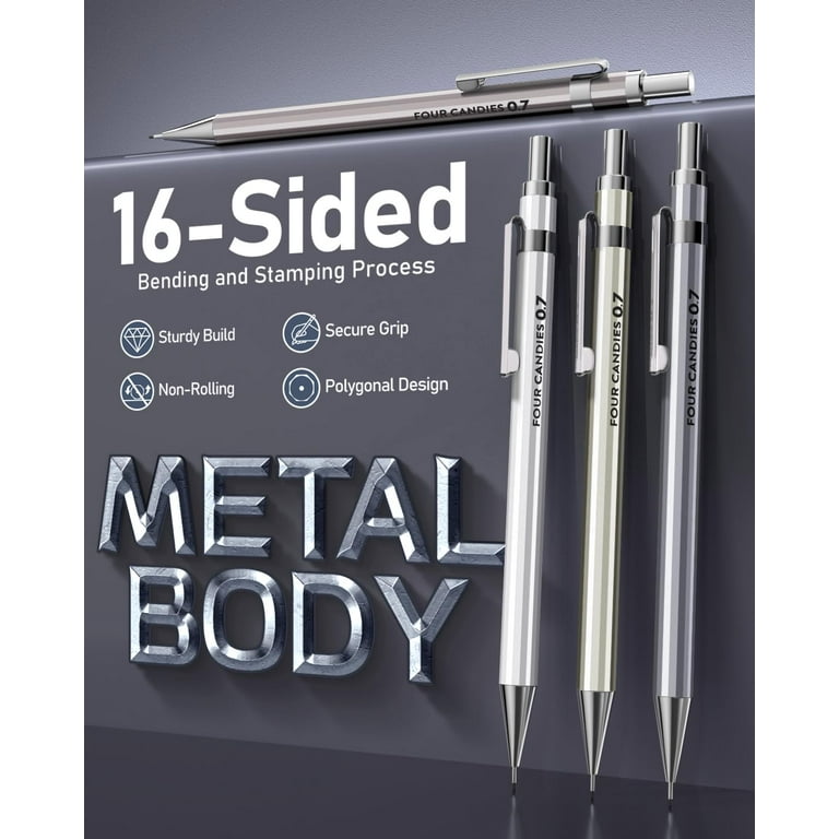COLLEEN No.700 4B 鉛筆 ９ダースセット Four Candies, Mechanical Pencil Set, 0.7mm, HB #2 Lead Refills