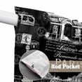 thumbnail image 4 of Eiffel Tower Swag Curtains for Kitchen/Bedroom/Living Room, Vintage France Romantic European Paris City Art Scalloped Curtains 63 Inch Long, Window Swag Topper Curtains Valances 2 Panels Set 36"x63", 4 of 8