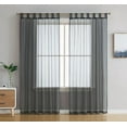 thumbnail image 6 of THD Marni Sheer Voile Tab Top Window Curtain Panels for Living room & Bedroom, Set of 2 panels, 6 of 30