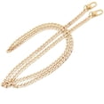 thumbnail image 3 of Correa para bolso con eslabones de hierro, accesorios de cadena, correas de repuesto para bolso, bandolera/bandolera, con 2 hebillas de metal, dorado, 1 paquete, dorado ER, 3 of 5