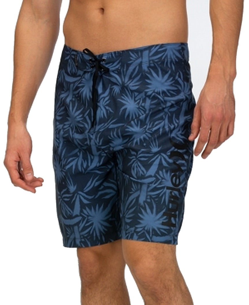Hurley Mens Swimwear Spray Palms Print Drawstring Trunks 34 Walmart