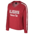thumbnail image 2 of Women's Colosseum Crimson Alabama Crimson Tide Treasures Long Sleeve V-Neck T-Shirt, 2 of 3