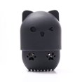 thumbnail image 1 of Estuche para guardar huevos de maquillaje de belleza, funda protectora portátil de silicona para viajes, caja de almacenamiento a prueba de polvo Meow puff, 1 of 6