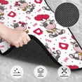 thumbnail image 3 of Honeii Caring Cow Print Car Foot Mat Four-Piece Set - Front & Rear Universal Car Floor Mats for SUVs, Trucks, Sedans, 3 of 7