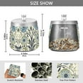 thumbnail image 2 of Yayeee Ashtray with Lid for Cigarette Smokeless Stainless Steel Home Ash Holder, Blue Floral Pattern, 2 of 7
