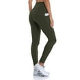 thumbnail image 2 of Women's Winter Thermal Fleece Lined Leggings High Rise Yoga Pants With Pockets, 2 of 6